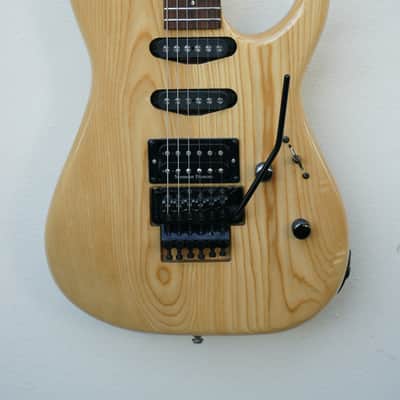 ESP Mirage Deluxe Electric Guitar Natural Grain Floyd Seymour Duncan image 2