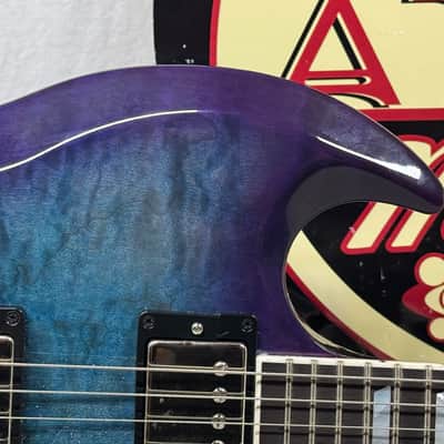 Gibson SG Modern Guitar with Case - Headstock Repaired - UGLY! 2023 - Blueberry Fade image 3