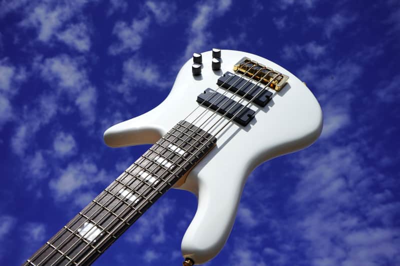 Spector NS Icon Bolt-on 5-String Electric Bass Guitar - White Gloss image 1