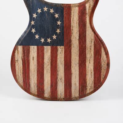 Weymann® Official Replacement Body - Type D "1776" - USA Made - Hand Painted - Solid Body Electric Guitar image 5