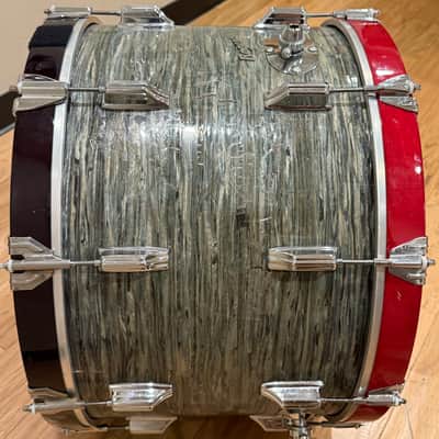 Vintage Rogers Fullerton 14x22 Bass Drum in Blue Strata (Rm4) image 5