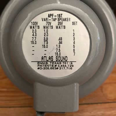 Atlas Sound Flanged Horn Speaker With 15-Watt 25V/70V/100V Transformer - Made In USA image 4