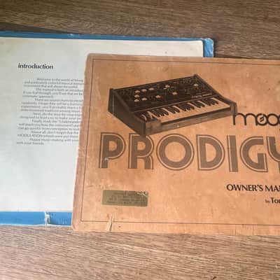 Original 1979 Moog Prodigy Owner’s Manual – by Tom Rhea (Rare Vintage) image 2