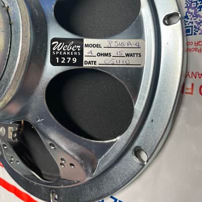 Weber Signature series 8” 15 watt 4 ohm amp speaker 2011 image 2