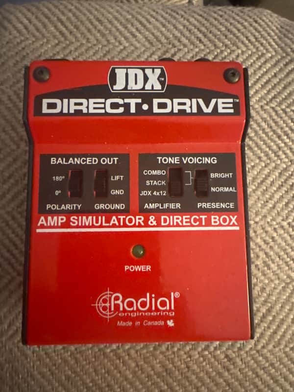 Radial JDX Direct-Drive Reactor Amplifier Direct Box 2010s - Red image 1