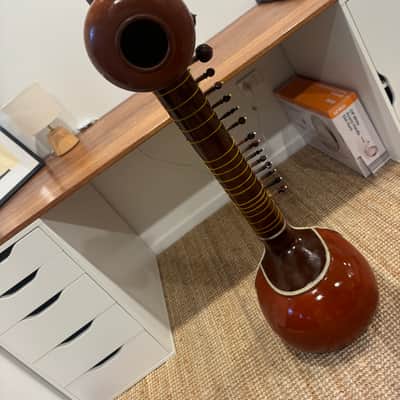 Indian Sitar – Varanasi/Sursargam No. 3 Style + Heavy Duty Custom Road Case image 5