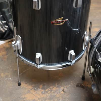 Trixon 3pc Speedfire Drum Set Black Stripe Vintage 1960's image 10