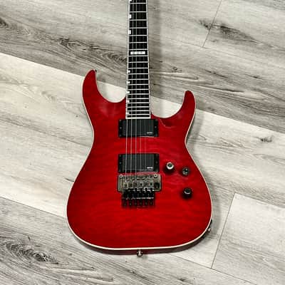 ESP Horizon FR-II Trans-Red Quilted Maple Top image 8