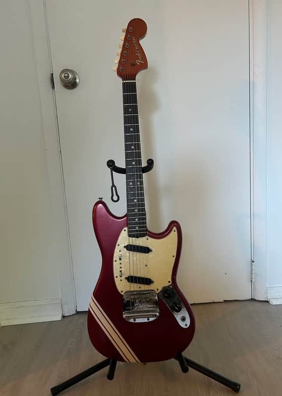 1969 Fender Mustang (Competition Red) image 1