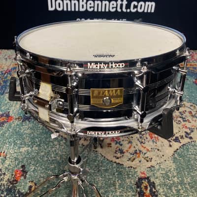 Tama - 5x14" 10-Tube Lug Snare Drum, Power Hoops 1980's - Chrome over Steel image 3