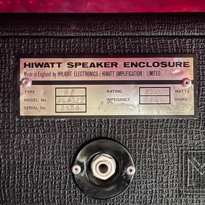 1974 Hiwatt SE4122 Speaker Enclosure 4x12 Gilmour Townshend image 6