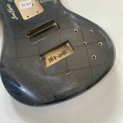 Black Solid Basswood Harley Benton 4 String Bass Body image 7