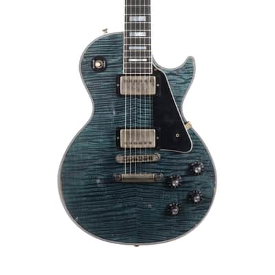 Gibson Custom Les Paul Custom Murphy Lab Heavy Aged AAAA Flame Top - Nordic Blue image 1