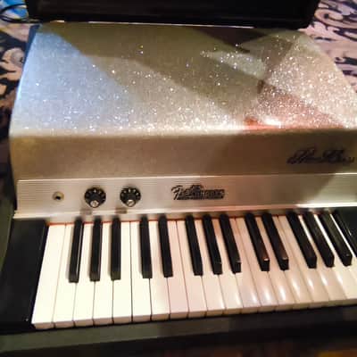 Fender Rhodes Piano Bass 32-Key Electric Piano 1972 - Silver Sparkle Top image 3