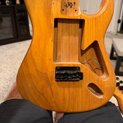 Warmoth Boogie Electric Guitar 7/8ths body Gibson Seymour Duncan 1990s - Natural image 17