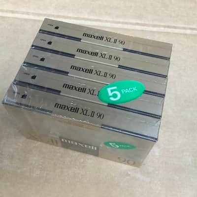 LOT DE 5 K7 CASSETTE AUDIO - TAPE - MAXELL 90 XL-II 90 MUSIC - PACK SCELLE