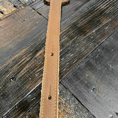 Franklin Strap 2.5" Original Natural Glove Leather Guitar Strap Caramel image 3