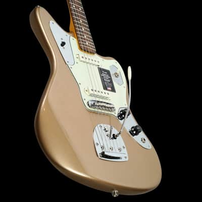Fender American Professional Classic Jaguar, Faded Firemist Gold image 2