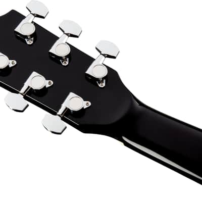 Fender CD-60SCE Solid Top Dreadnought Acoustic-Electric Guitar - Black w/ Hard Case image 8