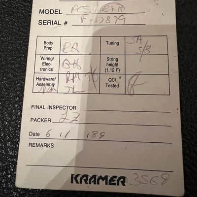 Kramer Holoflash Sustainer 1989 image 19