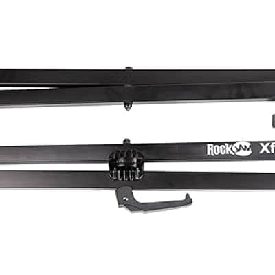 Heavy-Duty, Double-X, Pre-Assembled, Infinitely Adjustable Piano Keyboard Stand with Locking Straps, Black image 5
