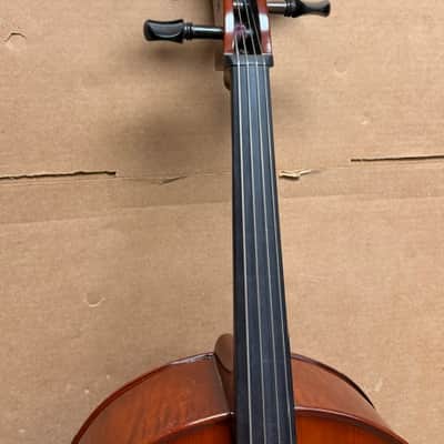 Yamaha VC3 4/4 Cello Outfit 2014 - Natural Poly Varnish (w/ Gig Bag & Bow) image 6