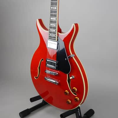 Washburn SH35TR Wing Series Semi-Hollow Electric Guitar - Trans Red image 4