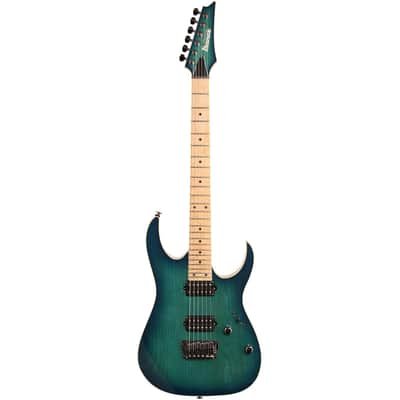 Ibanez RG652AHMFX RG Prestige Series Guitar w/ Dimarzio Pickups and Hardshell Case - Nebula Green Burst image 2