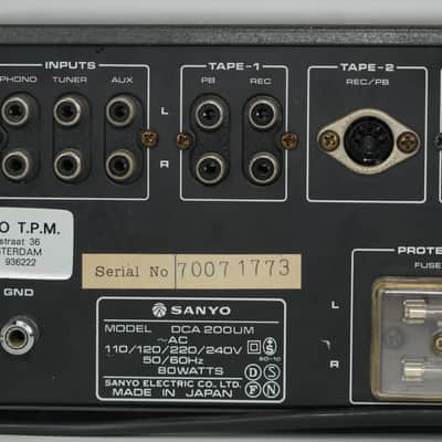 Sanyo DCA-200UM - Stereo Amplifier with phone input image 8