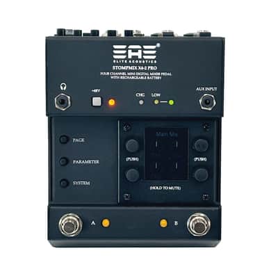 Elite Acoustics EAE StompMix X4-2 PRO OPEN BOX - Digital Pedalboard Mixer - Digital Mixer Pedal with LFP Battery image 6