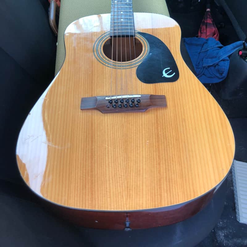 2010s Epiphone DR-212 12-String Acoustic Guitar Natural