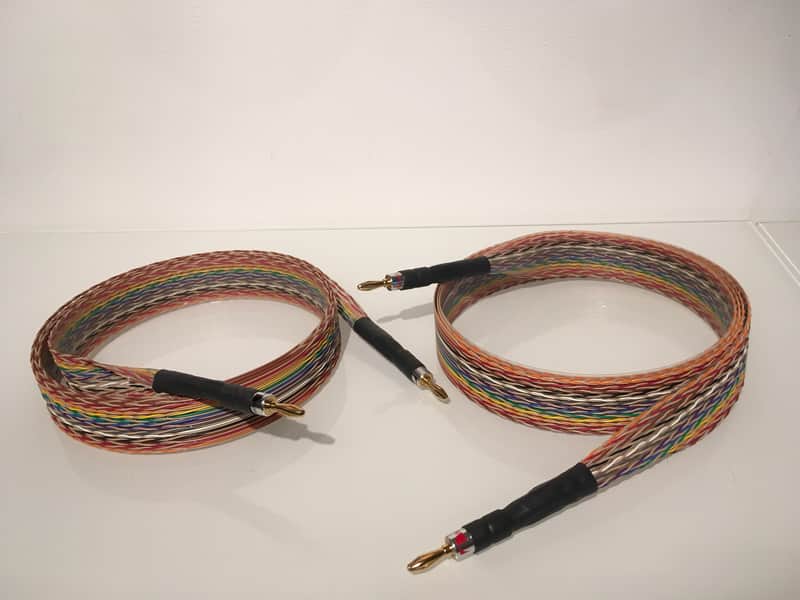 Pine Tree Audio 6 foot Rainbow Ribbons 14Awg Speaker Cables image 1