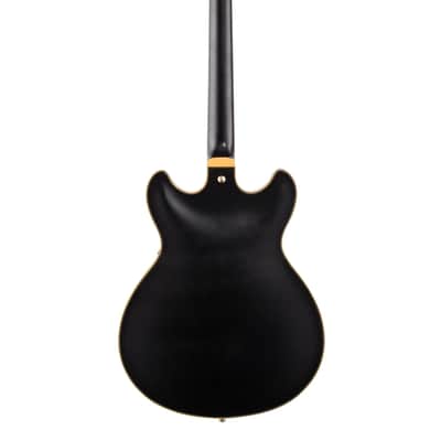 Ibanez John Scofield JSM20 Semihollow Guitar with Case Black Low Gloss image 5
