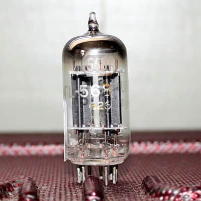 TUNG SOL JTL 5687 E182CC BLACK PLATE D GETTER COPPER GRID POST TEST NOS VINTAGE 1956 image 2