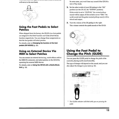 Roland GR-20 — Owners Manual User Guide Instructions — 49 Pages — USA Made image 6