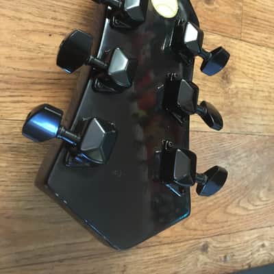 Vintage 1980s Harmony Les Paul Electric Guitar - Black image 3