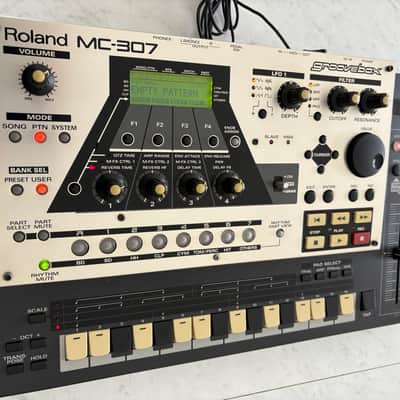 Roland MC-307 Groovebox 2000s - Silver and Black image 1