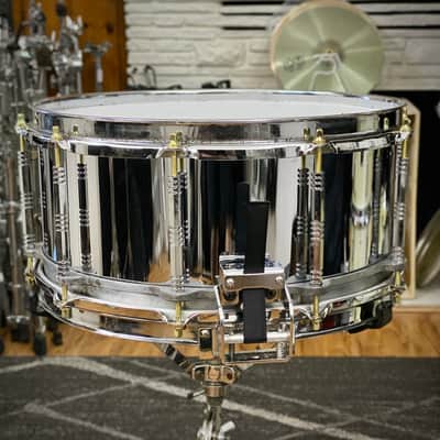 Pearl 5x14 Free Floating Steel Snare Drum – 1st Gen 1980s image 9