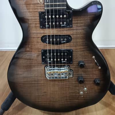 Godin xtSA Multi-Voice Electric Guitar - Trans Black 2000s - Trans Black image 2