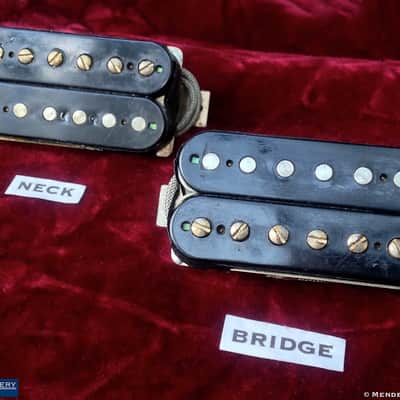 Early - Mid 1960s Gibson Patent Number Sticker Humbucker Pickups Matched Pair Non Pre T-Top 1965 image 1