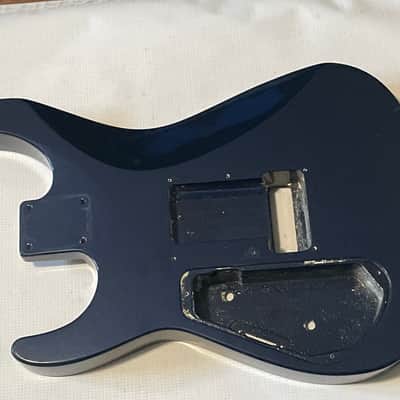 1990's Japan Jackson Professional DX2 Dark Blue Guitar Body Floyd Ready image 13