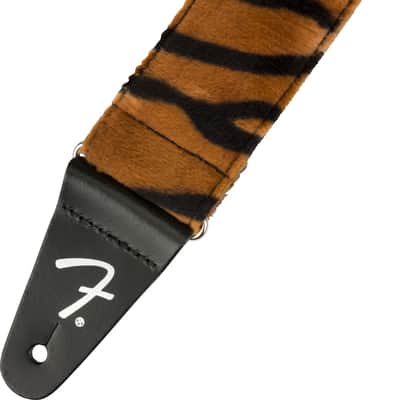 Genuine Fender 2" Wide, Wild Animal Faux Print Guitar Strap - Tiger image 4