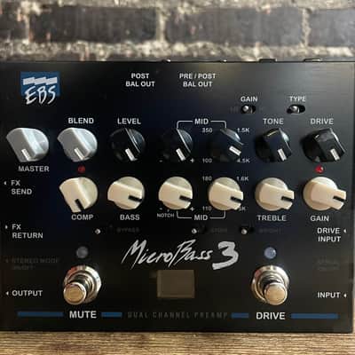 EBS MicroBass 3 Bass Preamp | Reverb