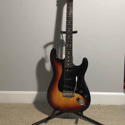 Warmoth Stratocaster 2017 Black-Red-Yellow Burst w/ Roasted Maple Neck & Rosewood Fingerboard image 1