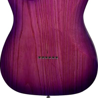 Schecter PT Special Electric Guitar, Rosewood Fingerboard, Purple Burst Pearl image 3