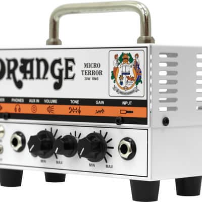 Orange Micro Terror Electric Guitar Hybrid Head, 20W, White image 2