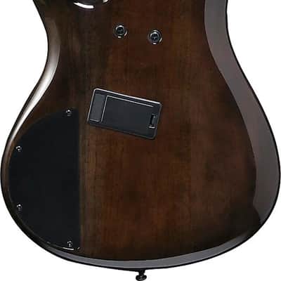 Ibanez SRMS800 Bass Workshop Multi-Scale 4-String Bass Guitar, Bound Panga Panga Fingerboard, Deep Twilight image 3