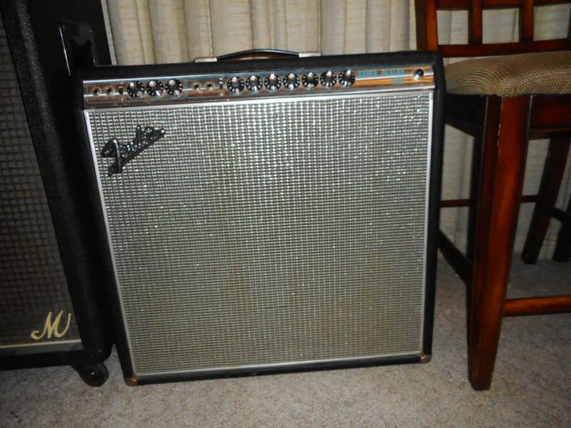 Fender Super Reverb Early Transition Drip edge AB763 1967/68 - Black / Silver image 1