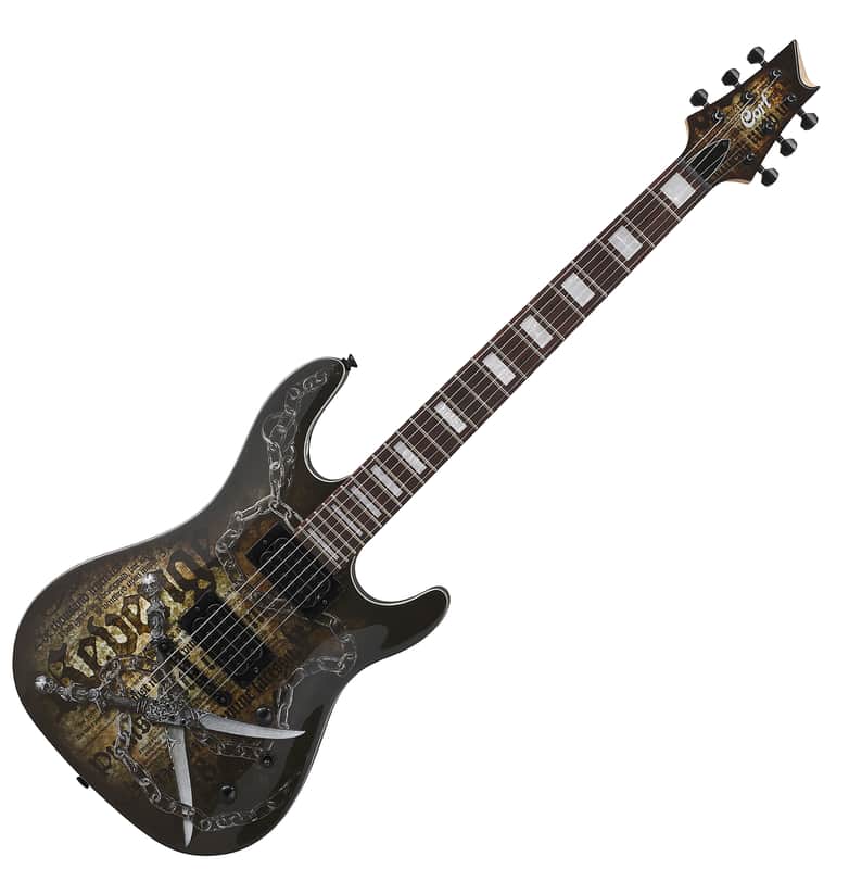 Cort KX5-CQ Unique Design Graphic Electric Guitar String Through