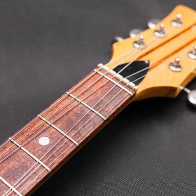 Vintage DEFIL Tosca 1987 Tobacco Sunburst Jaguar Shape image 13